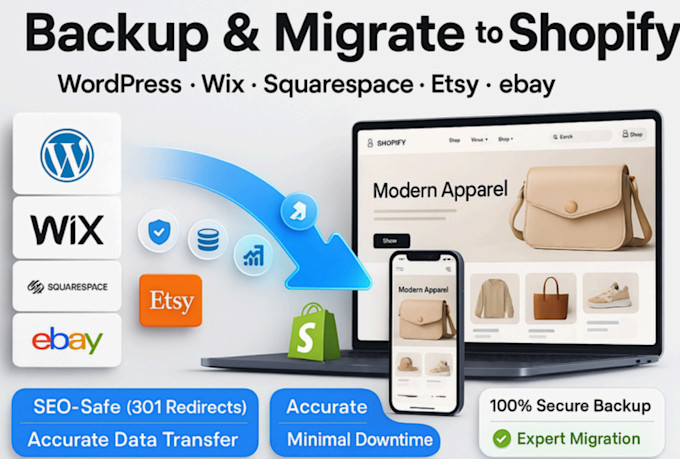 migrate wordpress to shopify and shopify to wordpress transfer to shopify